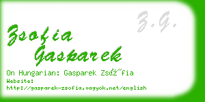 zsofia gasparek business card